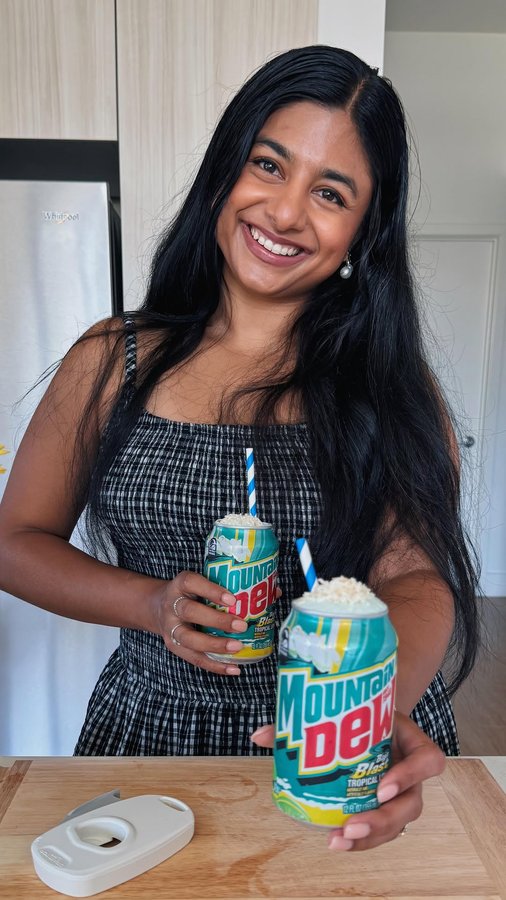 Instagram post by @thetashmashup for Draft Top. Caption reads: Soak up the last days of summer with a Dirty Baja....