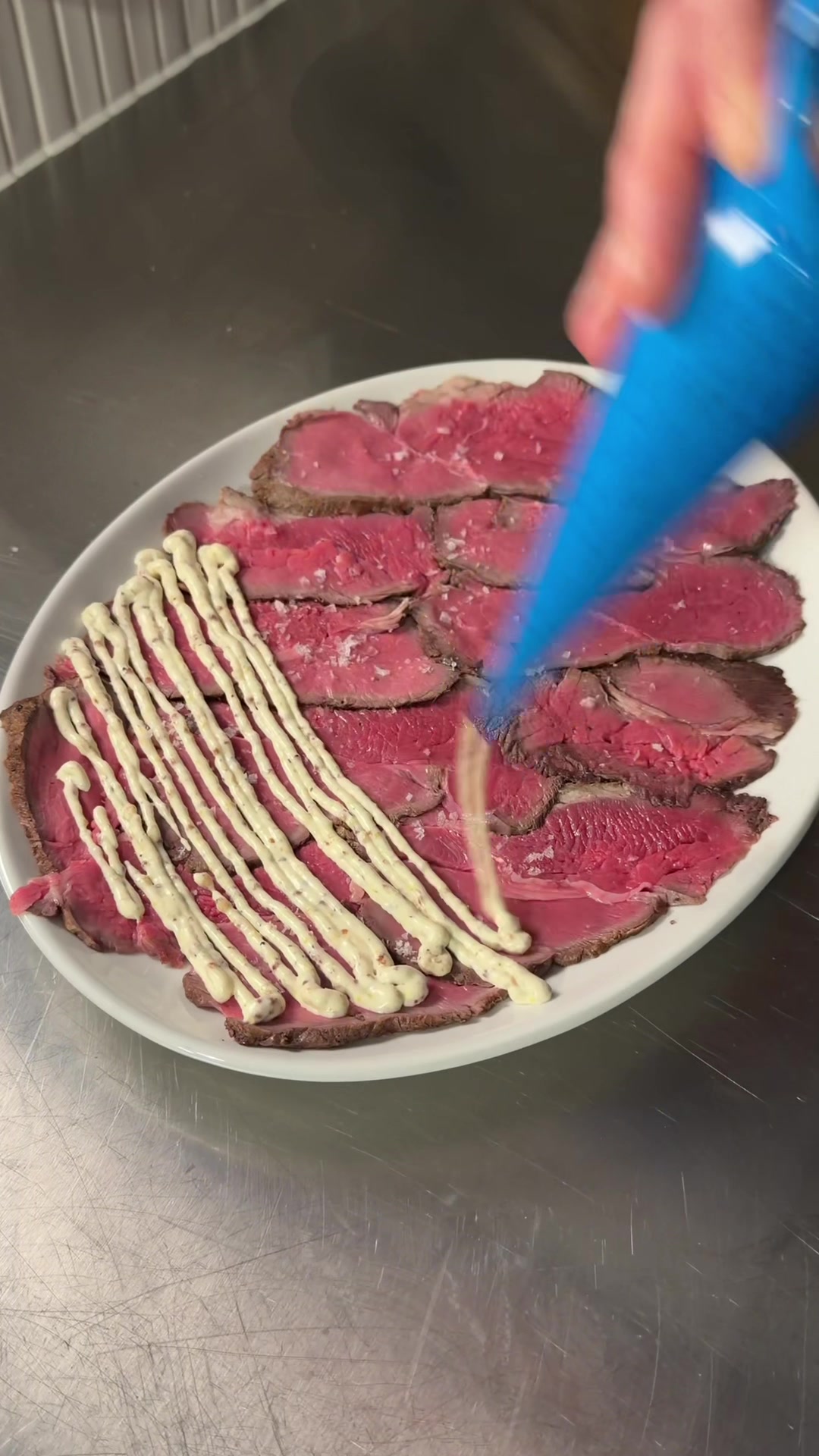 TikTok post by @dinnerbyben for Waitrose. Caption reads: [...] I needed for this recipe from @Waitrose &....