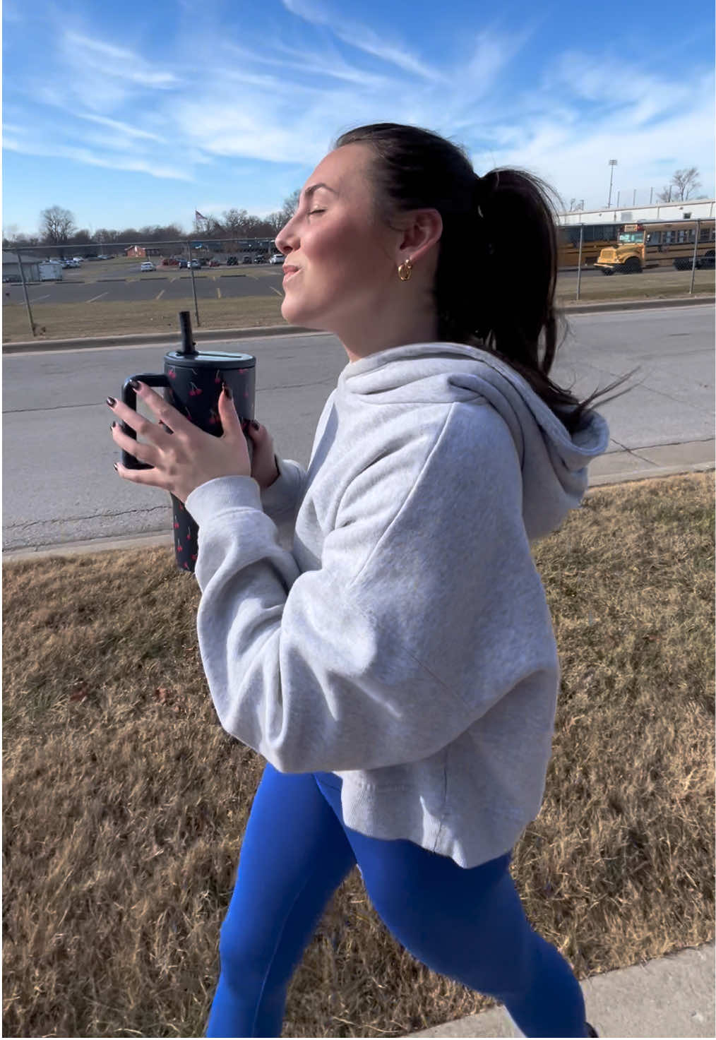 TikTok post by @faithelizabethhenry for Instant Hydration. Caption reads: Walks with Resa 🫶🏻@Instant Hydration....