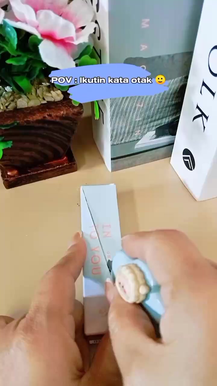 TikTok post by @elshaddai_shop for INTO YOU. Caption reads: POV : Ngikutin kata otak 🙂 @intoyou.id....