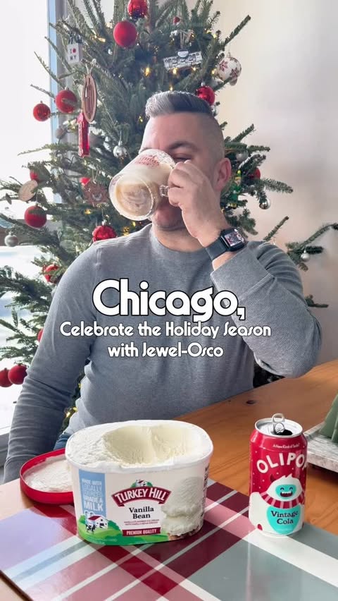 Instagram post by @mrsouthloop for Jewel-Osco. Caption reads: [...] ice cream. available at @jewelosco as part....