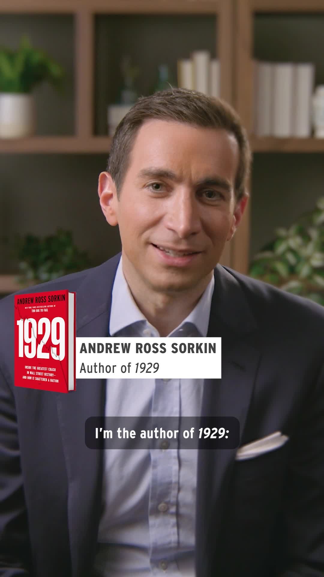 Instagram post by @sorkinsays for Viking Books. Caption reads: Coming October 14th from the New York Times....