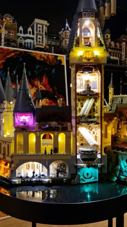 Instagram post by @firanbricks for Light My Bricks. Caption reads: [...] Hogwart Castle with lights!

Thanks....