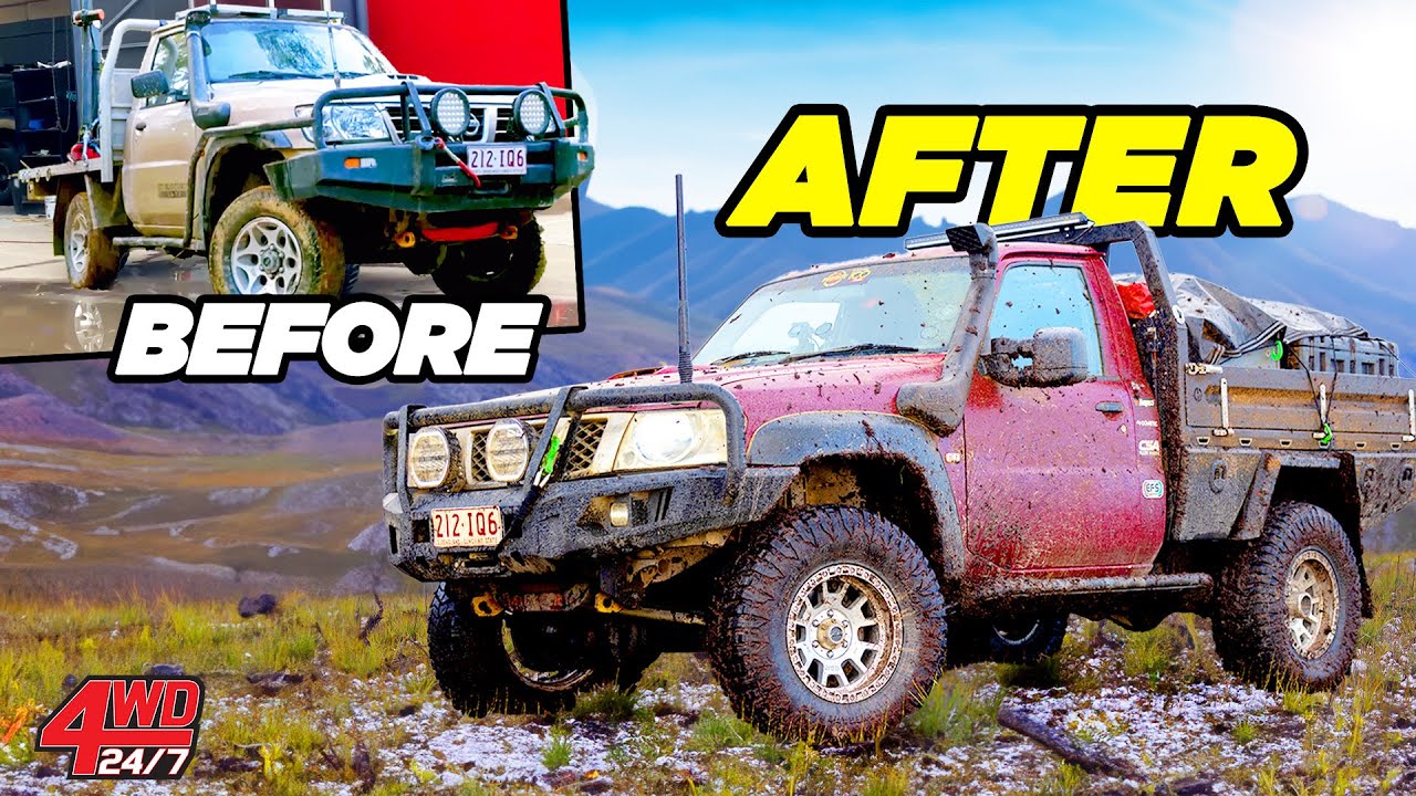 YouTube post by @4WD247 for Renogy. Caption reads: THE PATROL NISSAN SHOULD HAVE BUILT! Cheapest....