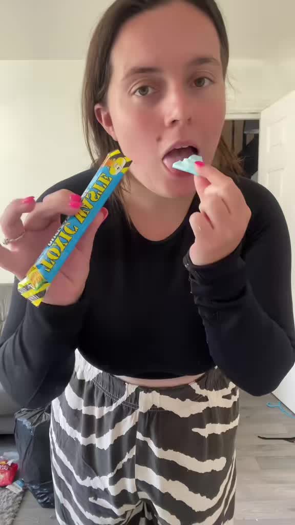 TikTok post by @theaustins_1 for Exploded Sweets. Caption reads: Still the best freeze dried sweets going!!....