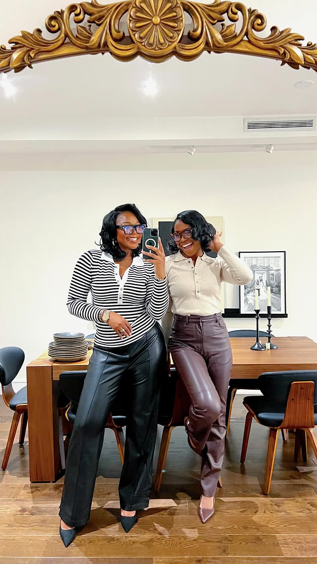 Instagram post by @janesha.moore for Schutz. Caption reads: have y’all missed my sister!? 🥹🥰 comment “need”....
