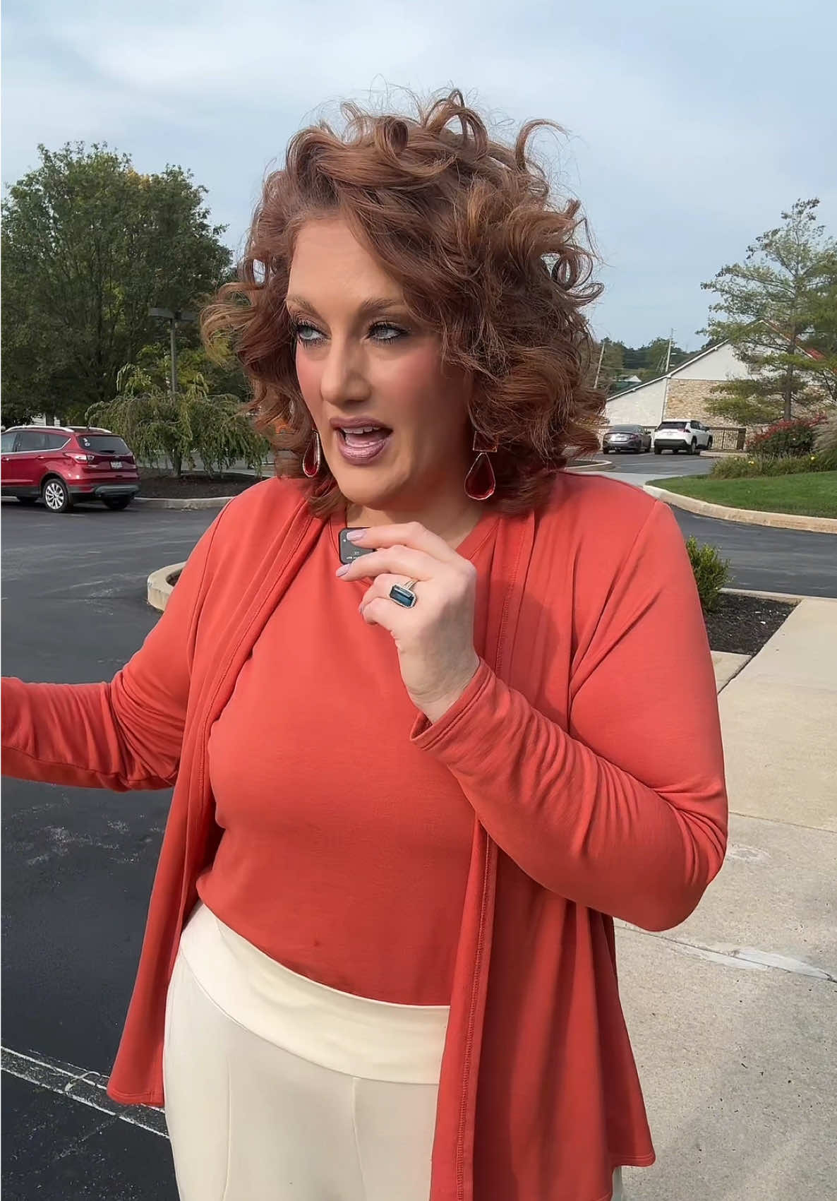 TikTok post by @makeupartistatlaw for QVC. Caption reads: @QVC Fashion launches on TikTok tomorrow,....