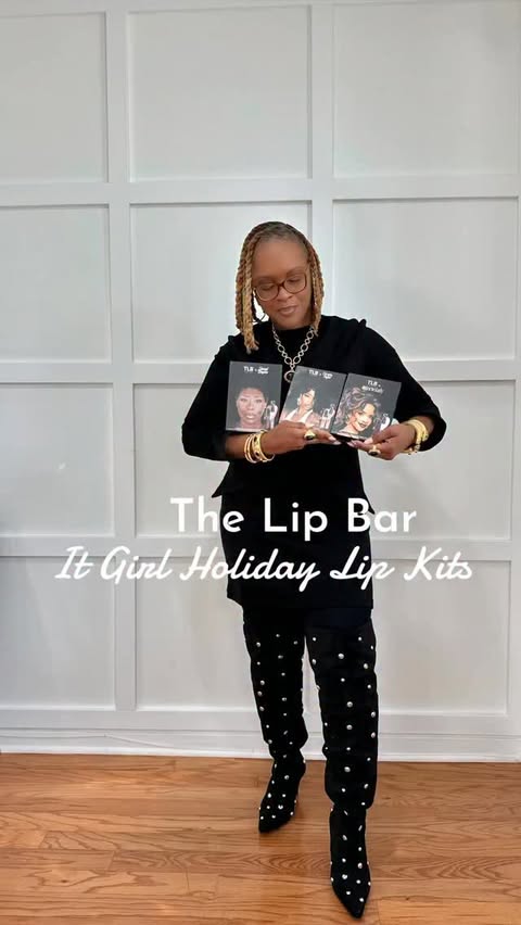 Instagram post by @travelladyshops for The Lip Bar. Caption reads: [...] Holiday! I’ve been wearing @thelipbar for....
