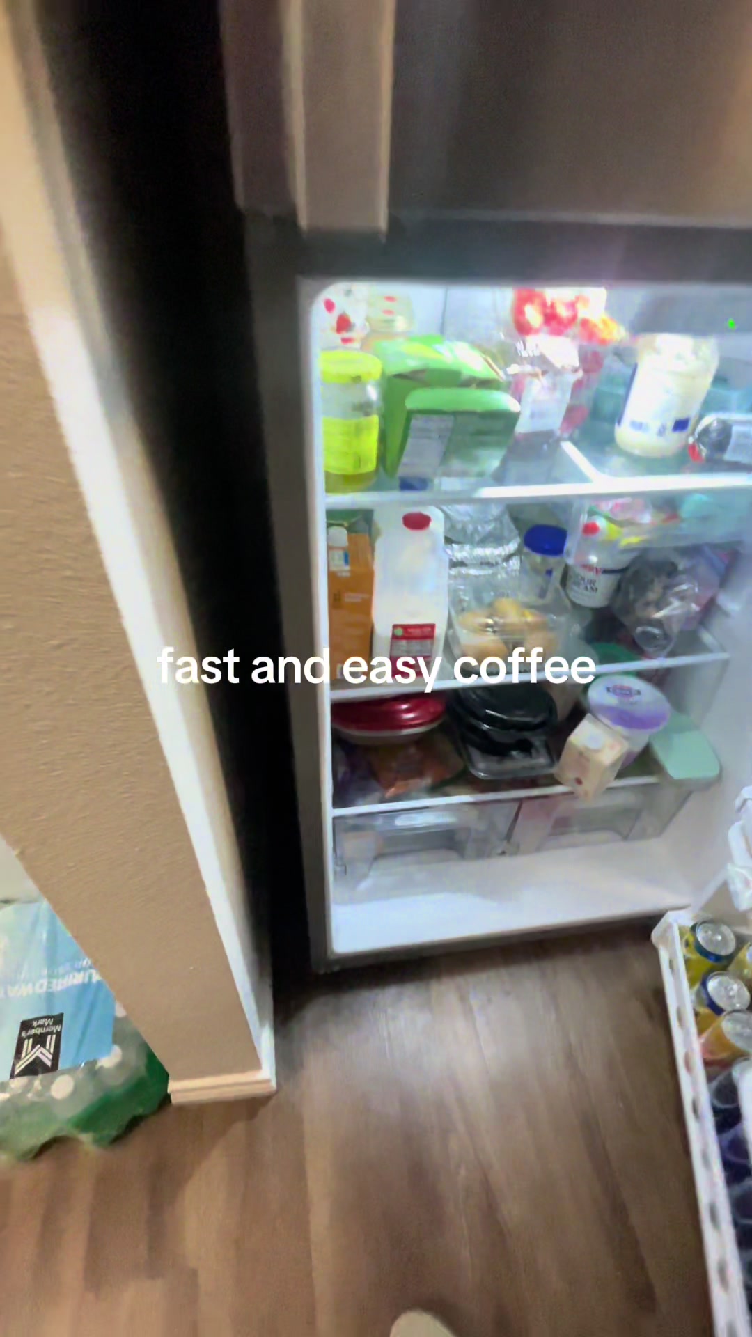 TikTok post by @.katherinethibodeaux for Javy Coffee. Caption reads: so easy, especially if your on the go! ☕️....