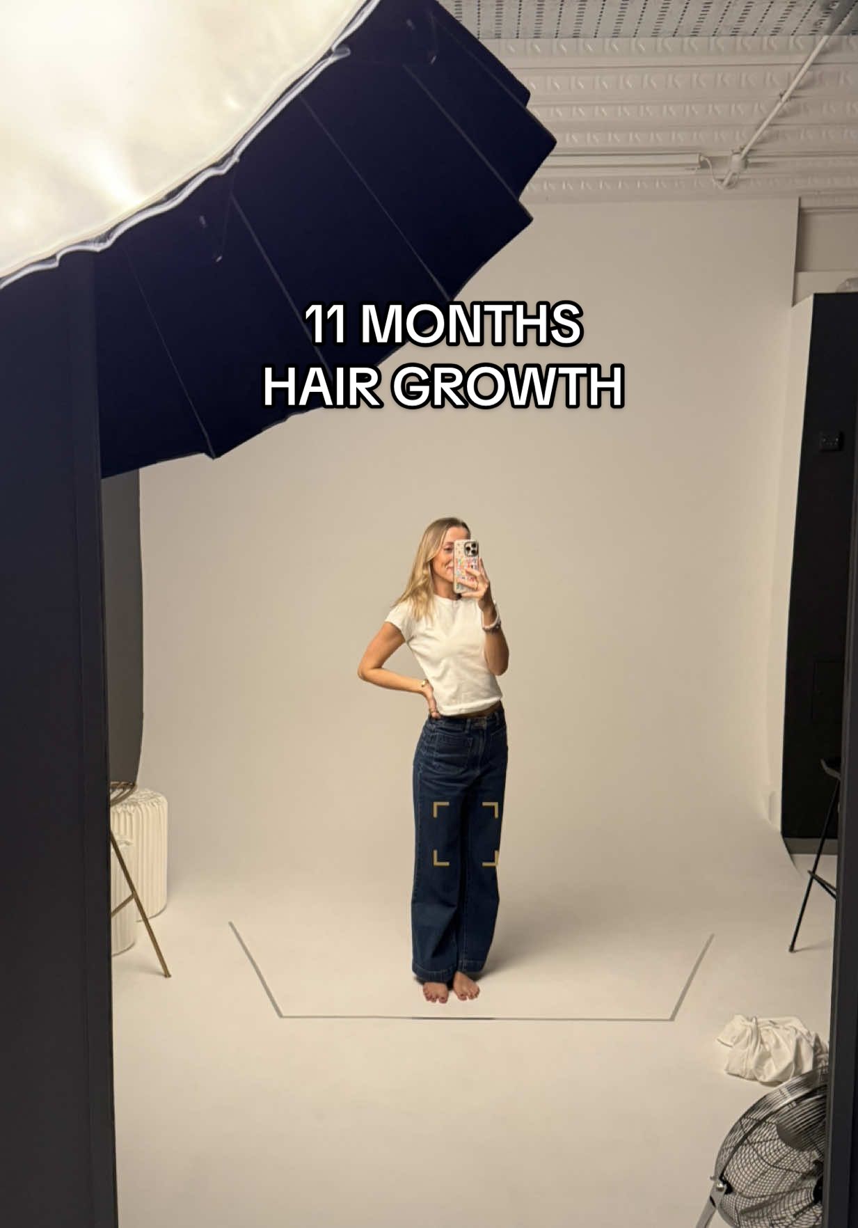 TikTok post by @toriporter95 for currentbody. Caption reads: 11 MONTHS HAIR GROWTH 🎀  Another 2 month update !....
