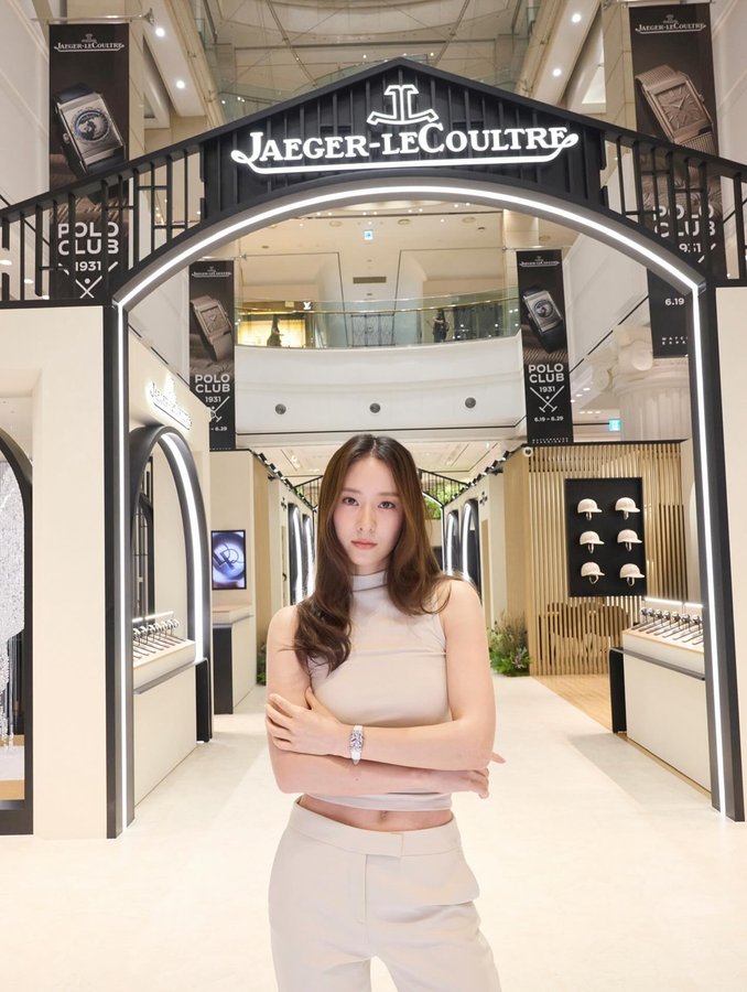 Instagram post by @vousmevoyez for Jaeger-LeCoultre. Caption reads: at the @jaegerlecoultre pop-up store....