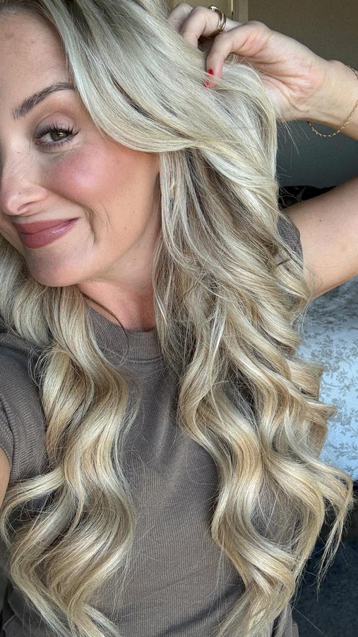 Instagram post by @thewellnesswarrior for TYMO Beauty. Caption reads: OK, I tried the viral CurlPro Plus from....