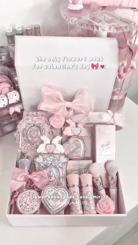 Instagram post by @lovelymiri05 for Flower Knows. Caption reads: every girl’s dream 🎀🌸🐰 buy them on....