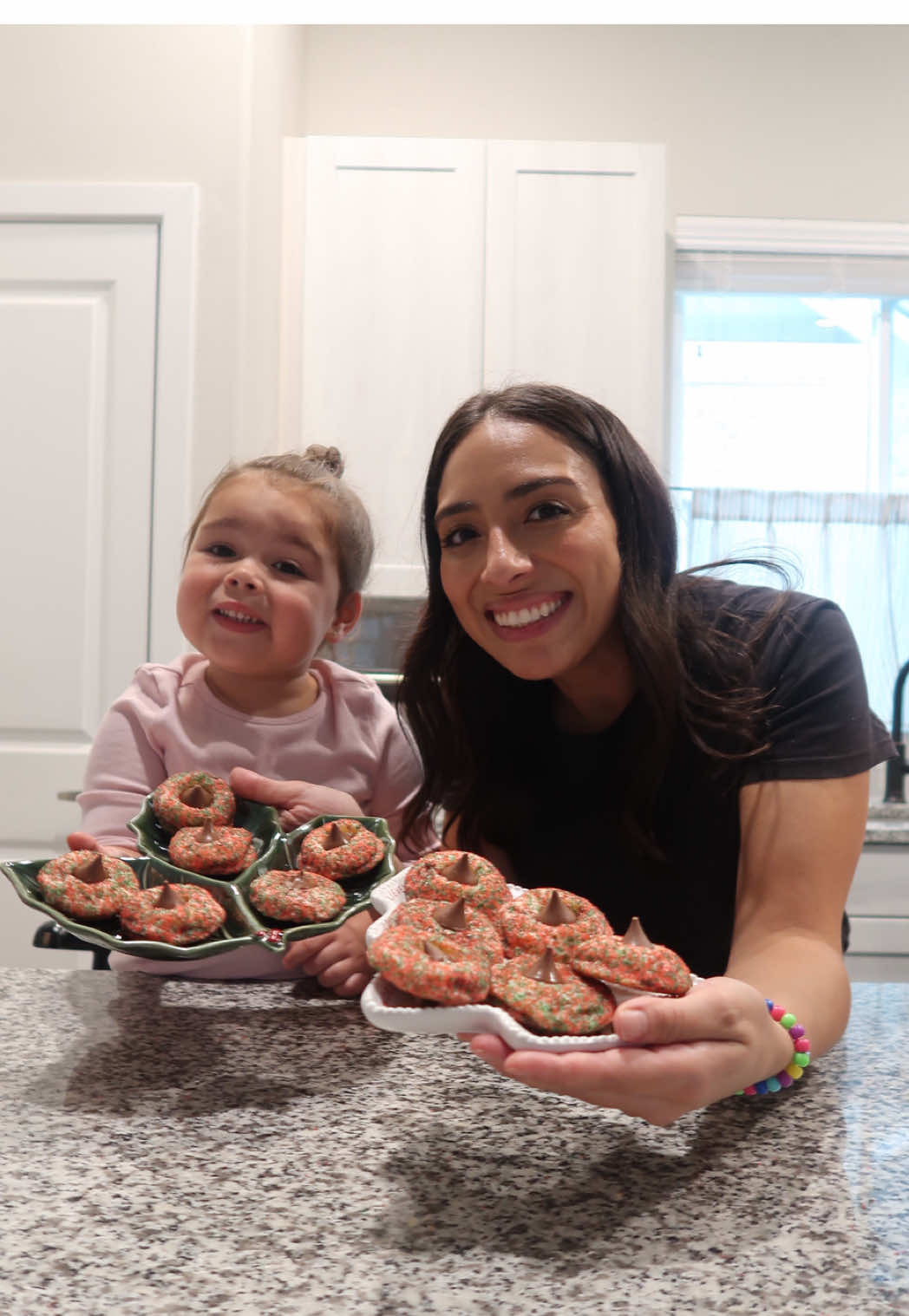 TikTok post by @joeyandcynthia for Hersheyland. Caption reads: #ad Nothing says the holidays like @Hershey’s....