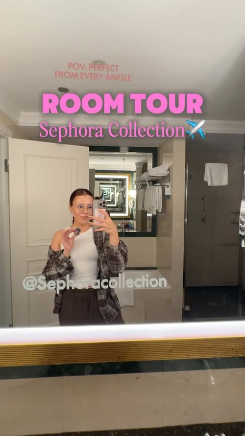 Instagram post by @claudiapreduca for Sephora Collection. Caption reads: room tour @sephoracollection @sephoraromania sunt....