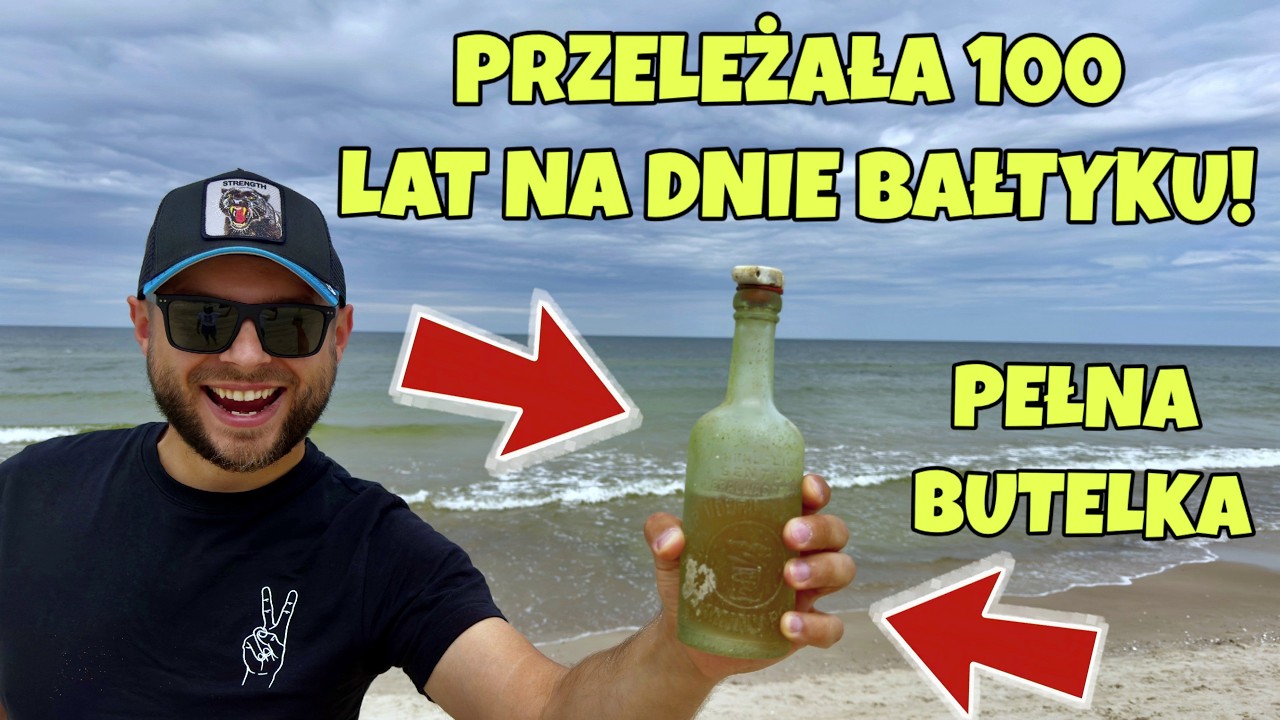 YouTube post by @TomekTV_ for E-Militaria. Caption reads: BIG FIND FROM DIVING IN THE BALTIC SEA! JEWELRY,....