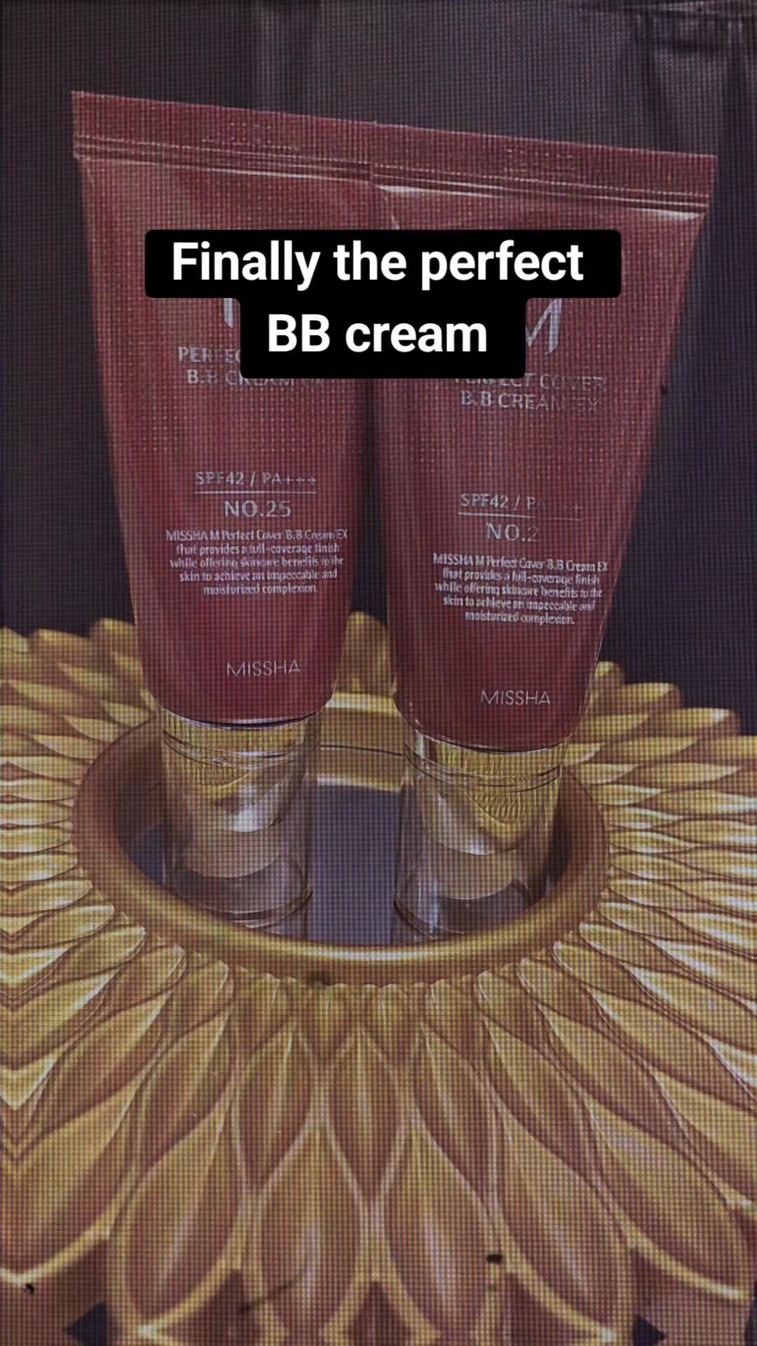 TikTok post by @giurcanmonalisa for Missha. Caption reads: [...] is fantastic 😍 #skincaretips #bbcream....