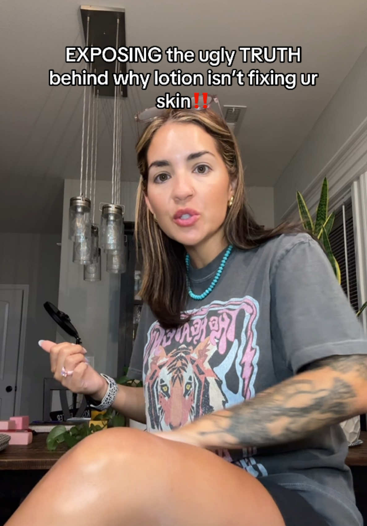 TikTok post by @dailywellnesswithk for Asterwood Beauty. Caption reads: Replying to @Anita kafle I wish I knew this sooner....