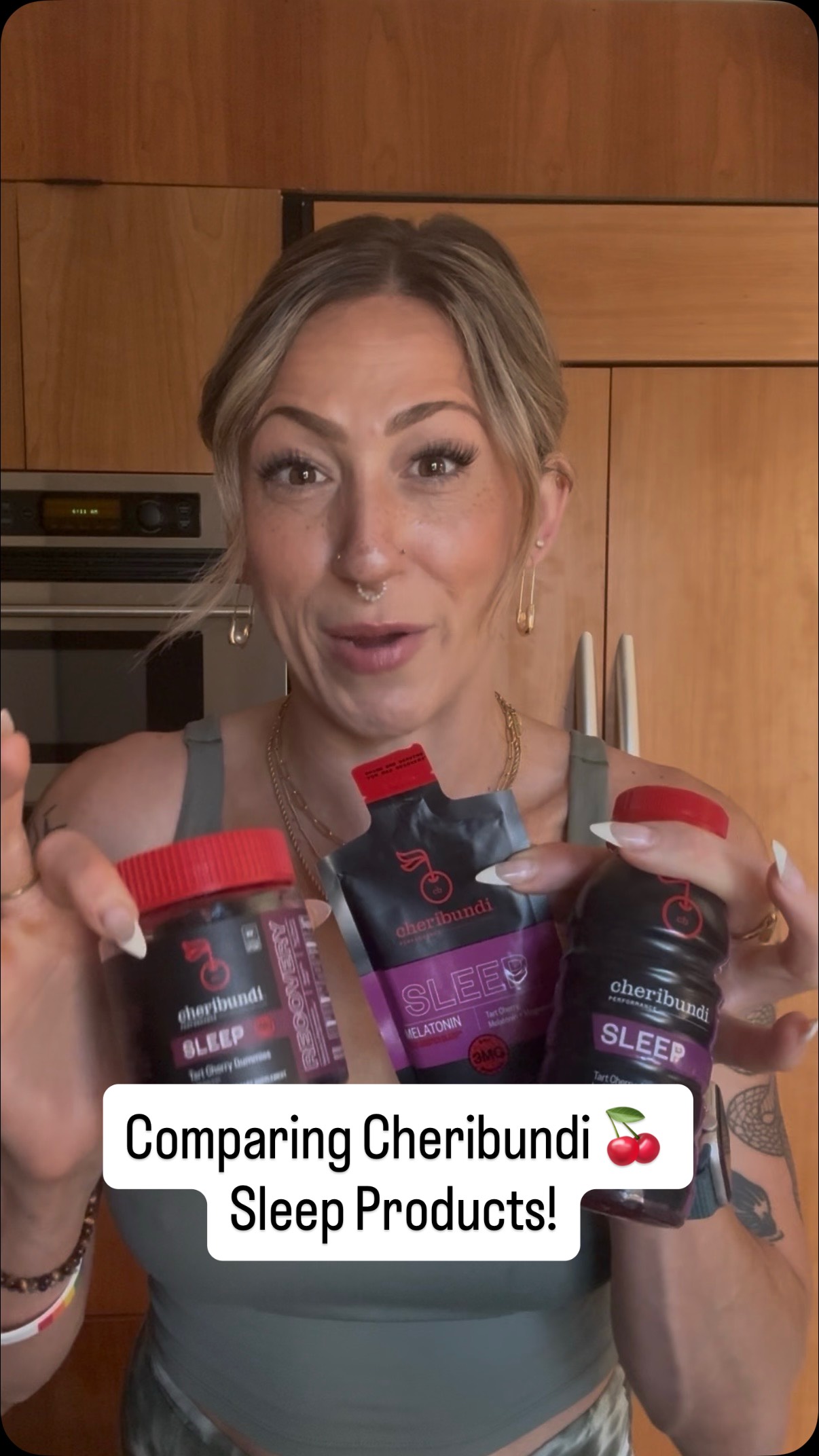 Instagram post by @jessicathesportsrd for Cheribundi. Caption reads: Whether you’re traveling or just looking to....