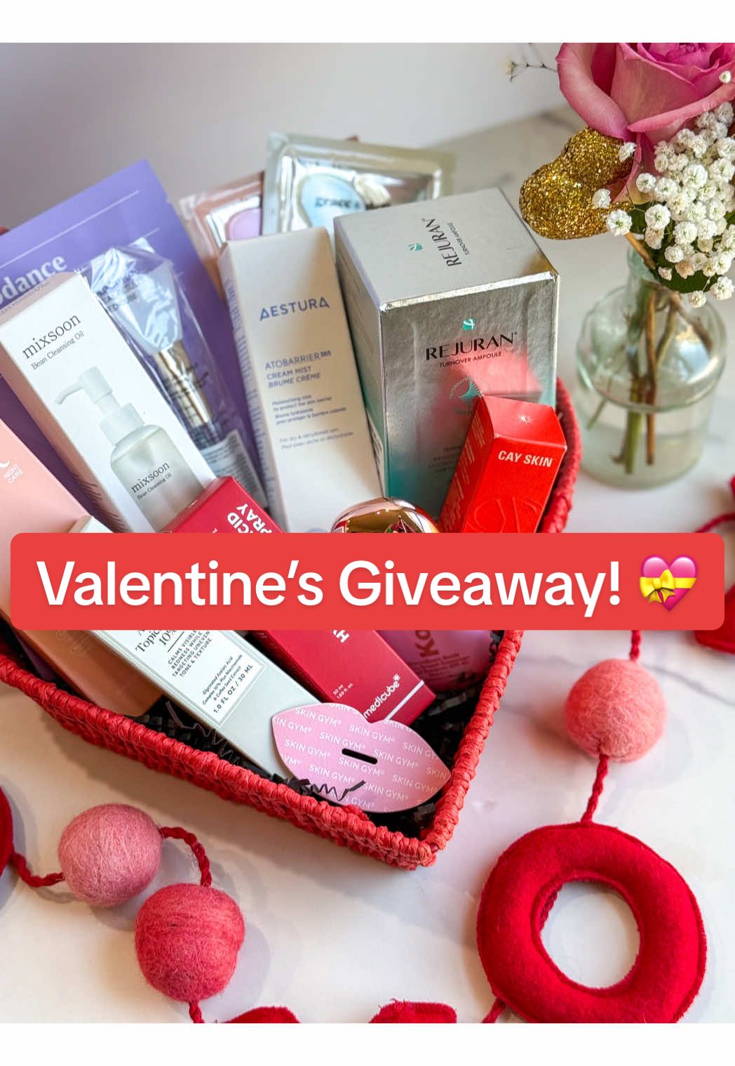 TikTok post by @carejohnston for Cay Skin. Caption reads: [...] @grace and stella @Naturium @skingym @Cay....