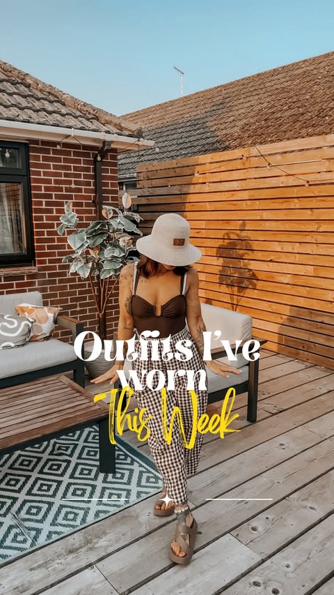 Instagram post by @megankatemarchant for New Look. Caption reads: Outfit one (Monday) Dress - Vinted Said it was....