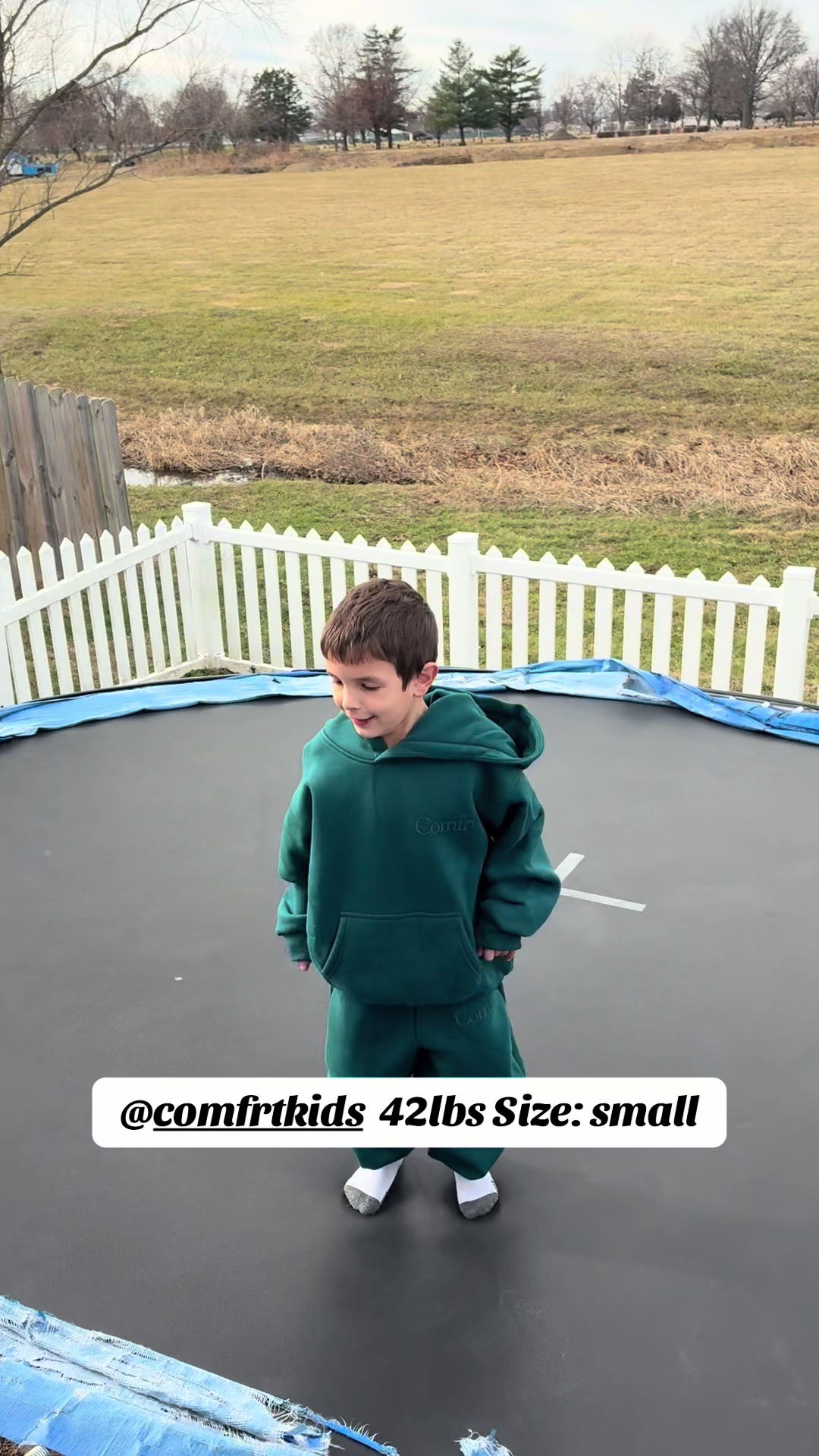 TikTok post by @kaylipile for Comfrt Kids. Caption reads: If your kids don’t have a @Comfrt set, what are....