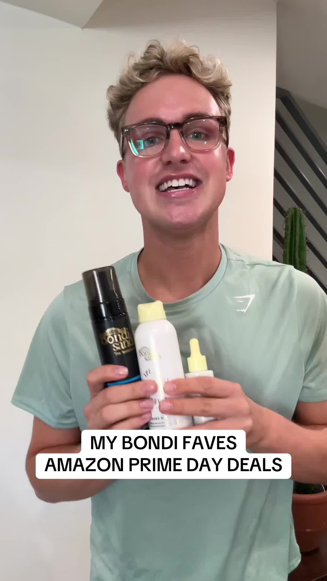 TikTok post by @gaymanwithaspraytan for Bondisands. Caption reads: [...] to 30% off July 8th-11th! #bondisands....