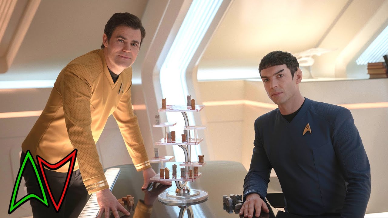 YouTube post by @TrekCulture for Acast. Caption reads: Ups & Downs From Star Trek: Strange New Worlds 3.6....