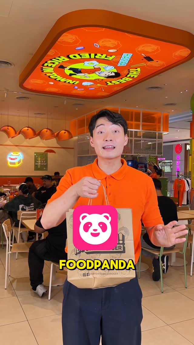 Instagram post by @fuiyohitsuncleroger for Foodpanda. Caption reads: [...] you can order Uncle Roger fry rice on....