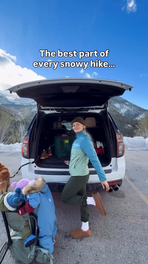 Instagram post by @haileyoutside for Bombas. Caption reads: [...] wet) boots after a winter hike.....