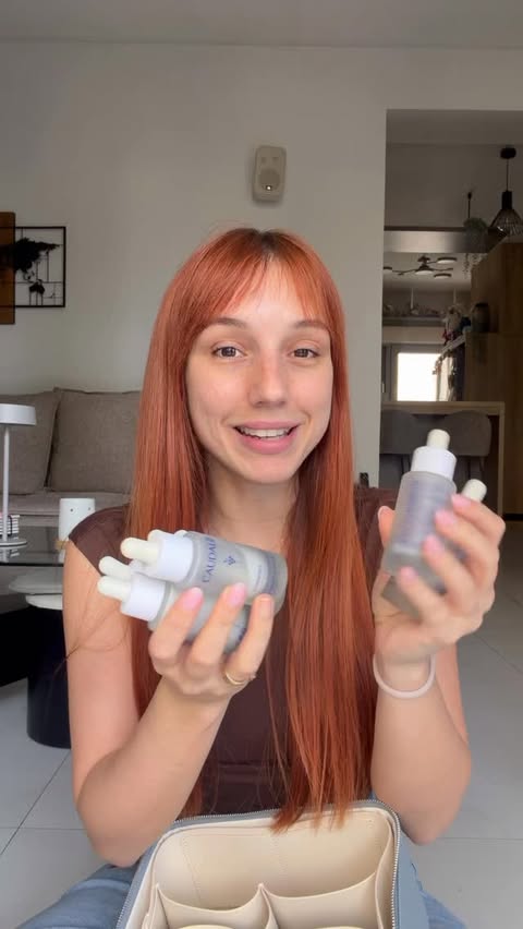 Instagram post by @mariannagrfld for Caudalie. Caption reads: #ad Πόσους ορούς @caudalie Vinoperfect τελείωσα το....