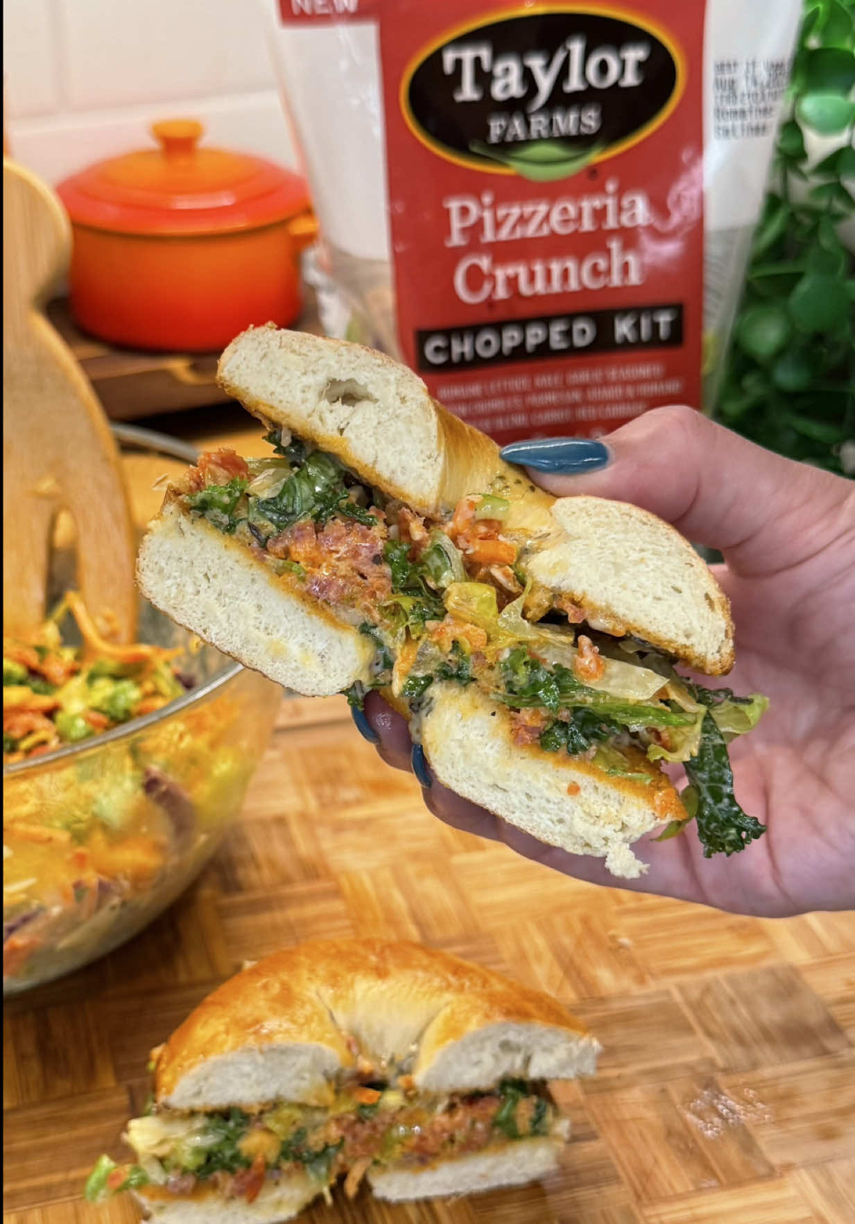 TikTok post by @cookwithauds for Taylor Farms. Caption reads: [...] is my new lunch staple thanks to @Taylor....