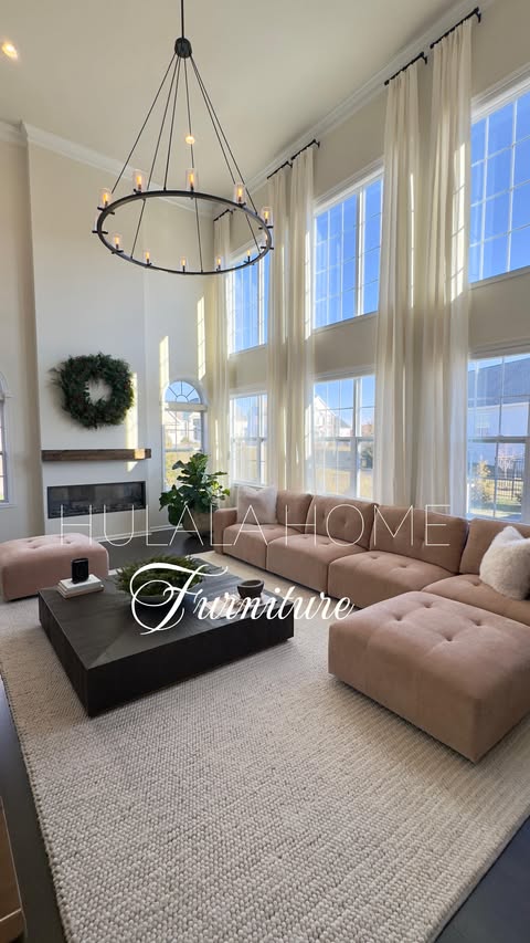 Instagram post by @karen_homestyle for Hulalahome. Caption reads: How beautiful and comfortable my new sofa from....