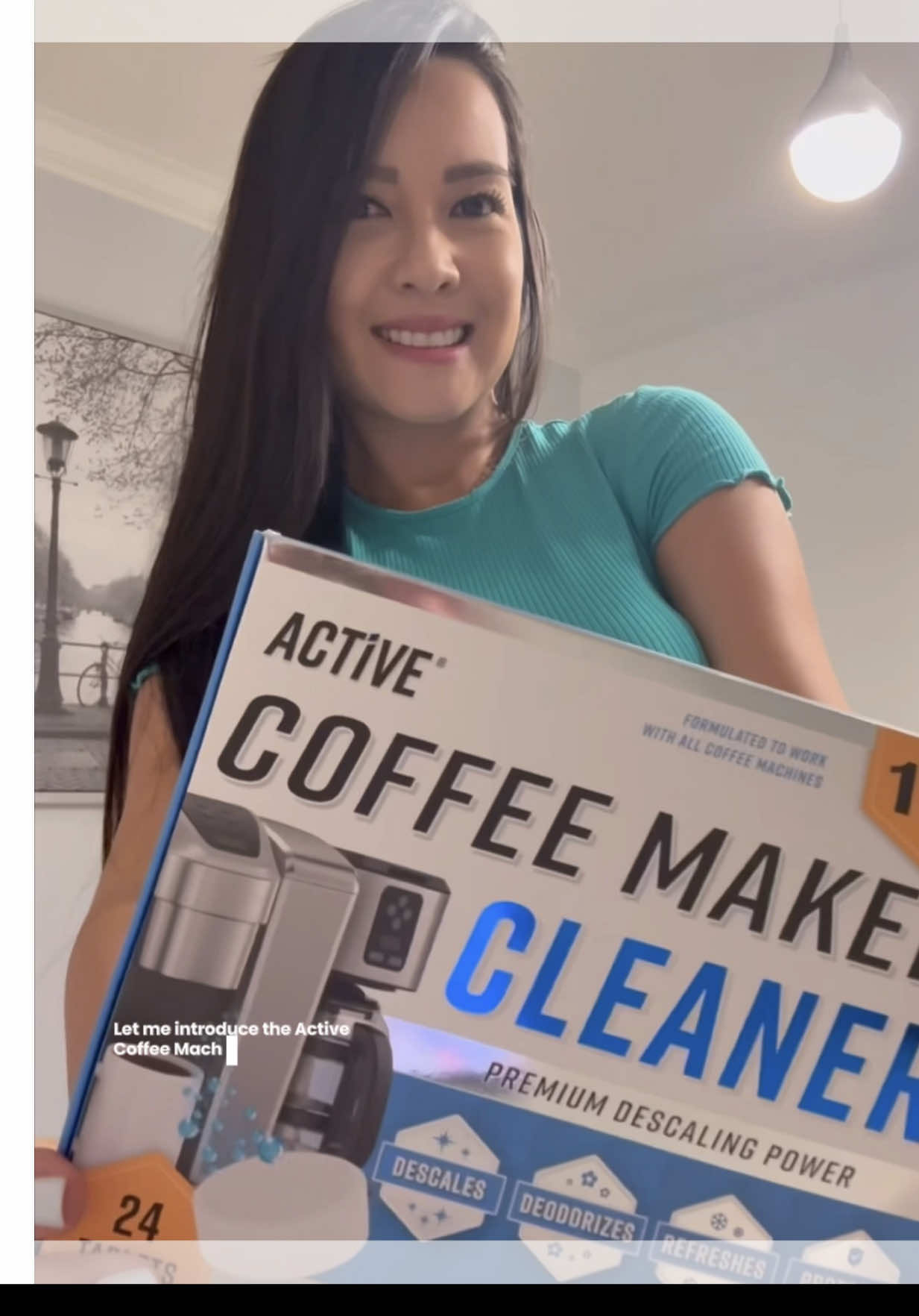 TikTok post by @rosy.yq for ACTIVE. Caption reads: Make Your Coffee Taste Like New Again ☕✨ #active....