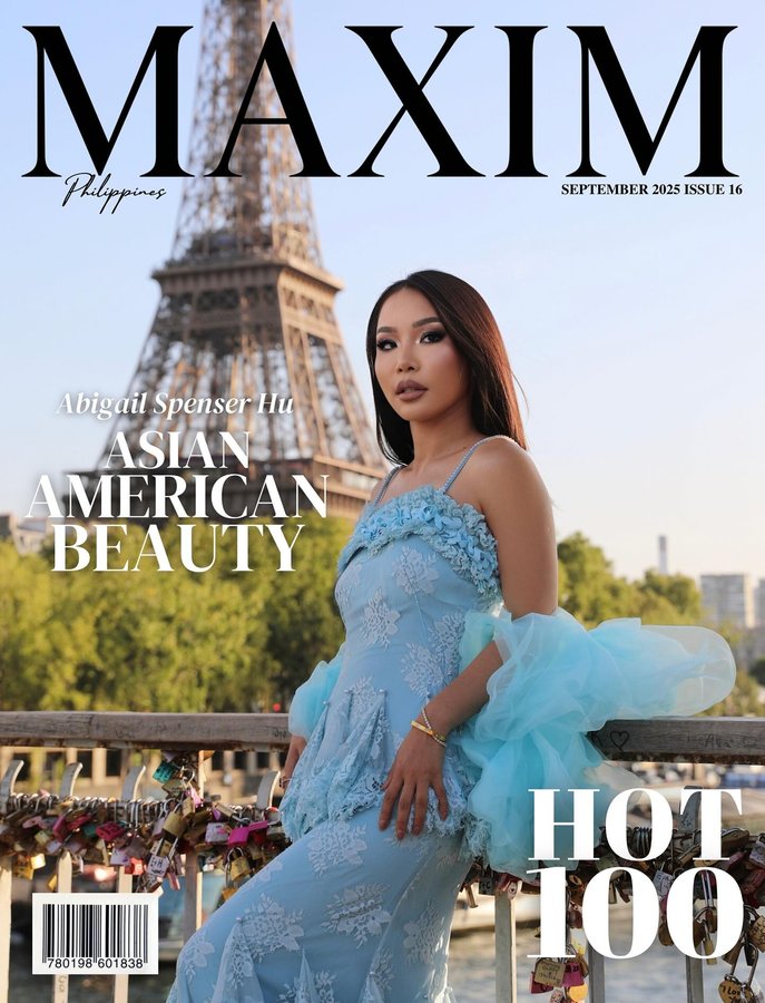 Instagram post by @abigailspenserhu for MAXIM. Caption reads: Thank you @maximmag for Sep Cover Issue 

Maxim:....