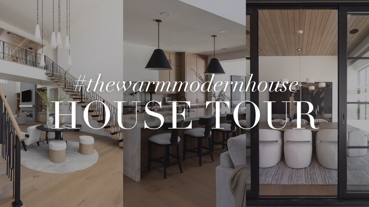 YouTube post by @THELIFESTYLEDCO for KOHLER. Caption reads: House Tour of a Layered + Warm Modern Home in....