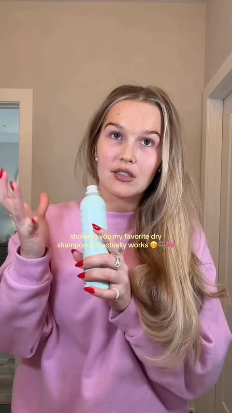 Instagram post by @povbrookewyatt for Drybar. Caption reads: [...] smells like coconut and vanilla 🤤🥥....