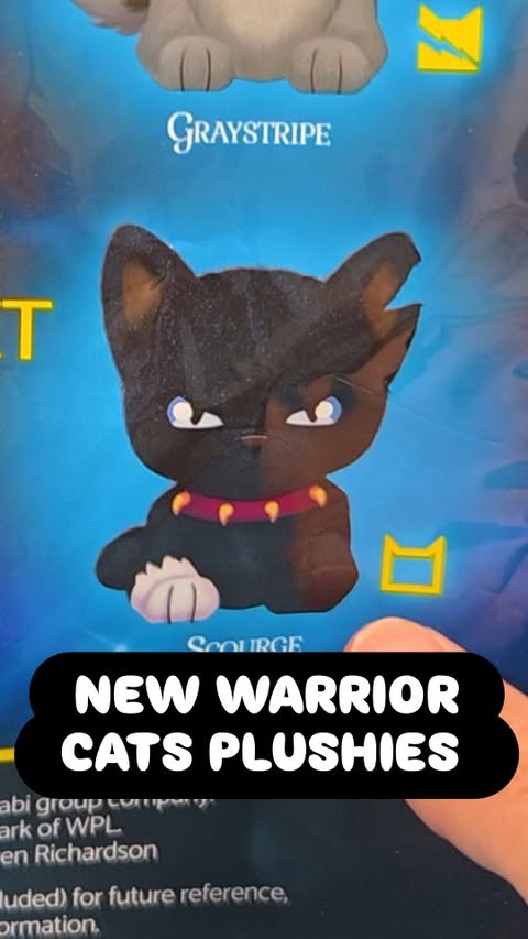 Instagram post by @minimysterys for Bonkers Toys. Caption reads: AD | New Toy Haul! Warrior Cats Large Mystery....