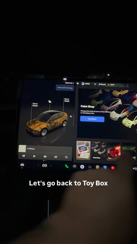 Instagram post by @therealjunn for Tesla. Caption reads: Teslas Insane Software Update! 🔥@teslamotors....