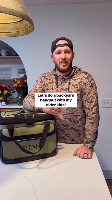 Instagram post by @thenomadicoutdoorsman for Arctic Zone. Caption reads: Thanks to Titan by @arcticzone we are set for all....