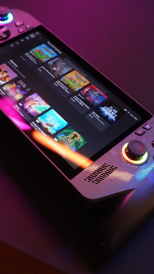 Instagram post by @hexsteph for Xbox. Caption reads: Checking out the new ROG Xbox Ally X - handheld PC....