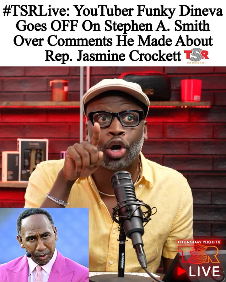 Instagram post by @msfunkydineva for The Shade Room. Caption reads: Wheeewwww, chile! YouTuber #FunkyDineva wasn’t....