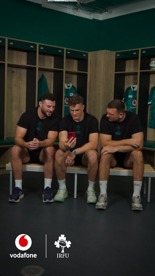 Instagram post by @cjstander for Vodafone. Caption reads: Before heading off to Chicago, @joshvdf....