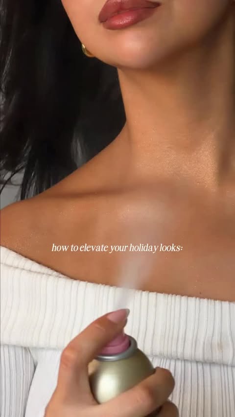 Instagram post by @amber.cosette for Eva NYC. Caption reads: [...] holiday season bc of @evahairnyc 💖 #EvaNYC....