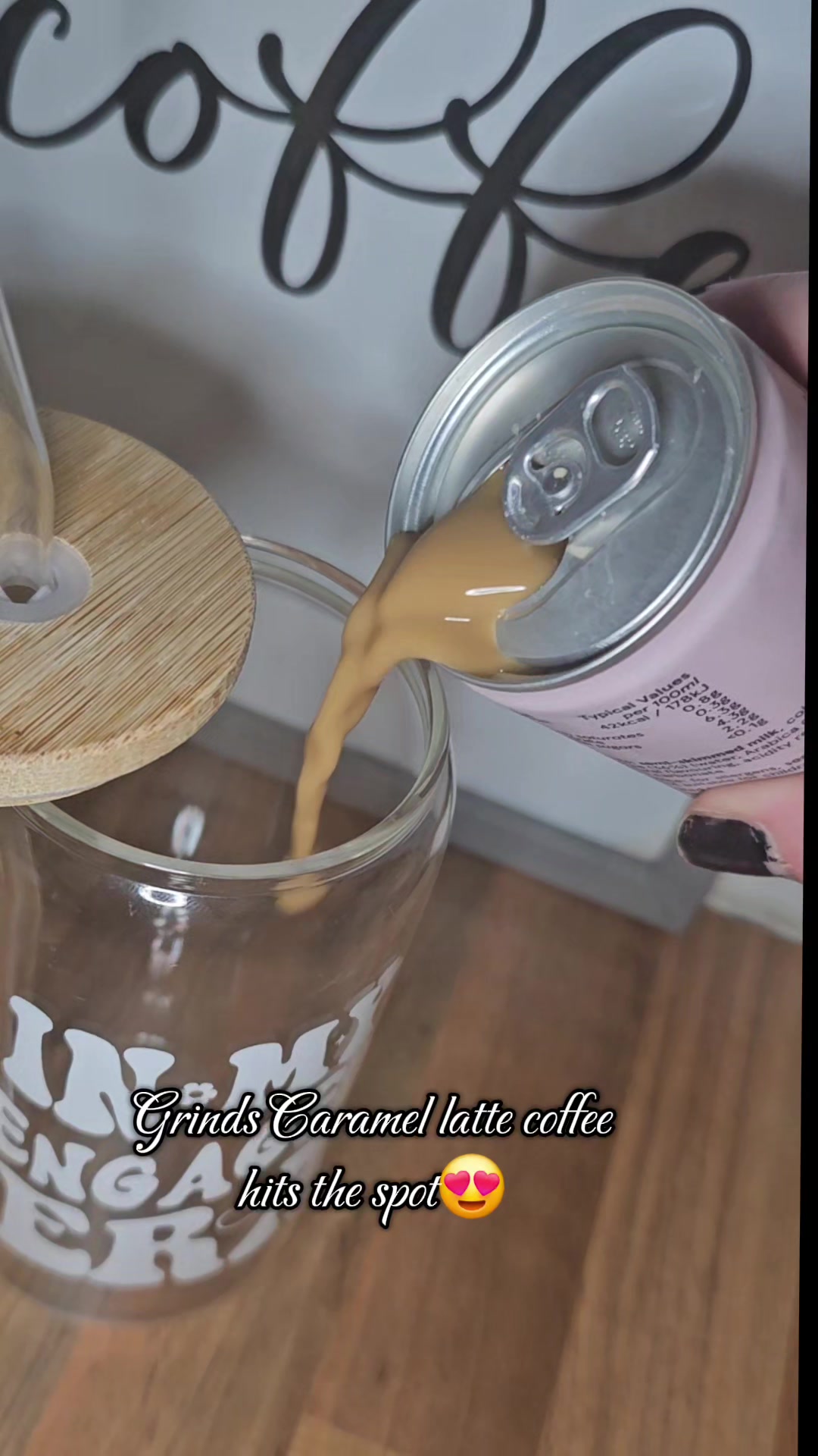 TikTok post by @shaunnnicxox for Grind. Caption reads: Ad | @Grind will always be my go to for iced....