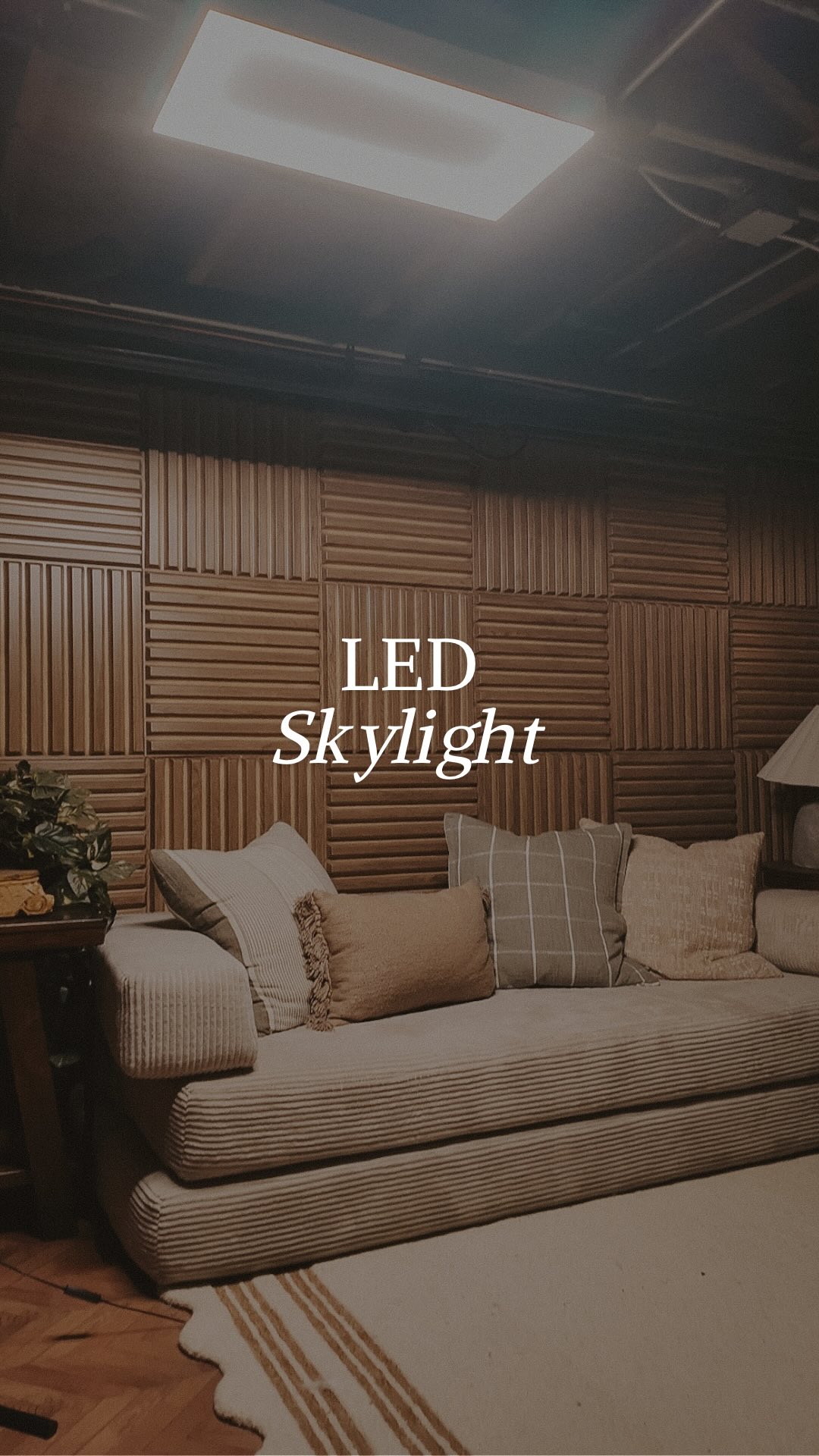 Instagram post by @jaymesquires for Feit Electric. Caption reads: [...] the link to this Vista Skylight from....