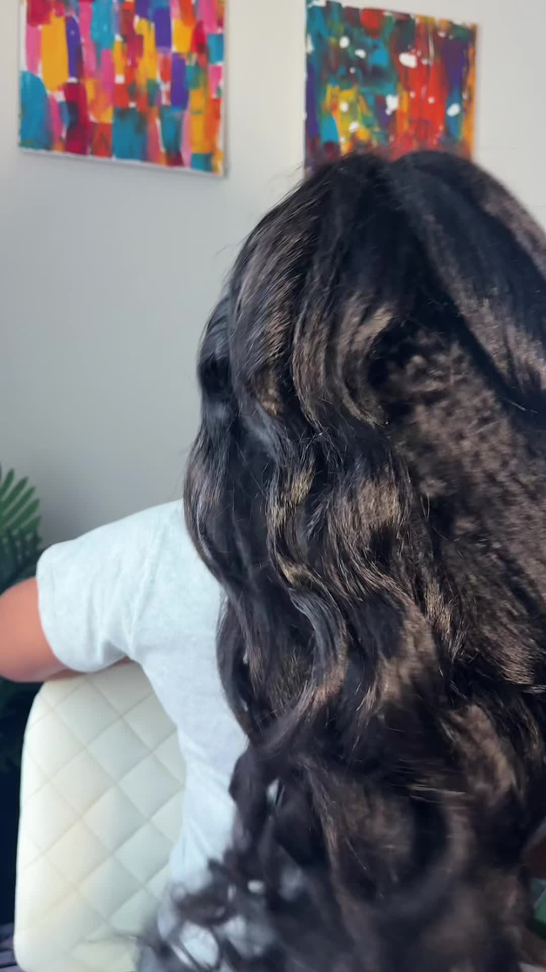 TikTok post by @shanicetaty for Nadula. Caption reads: Kinky straight wig from @NadulaHair @nadulahairwig....