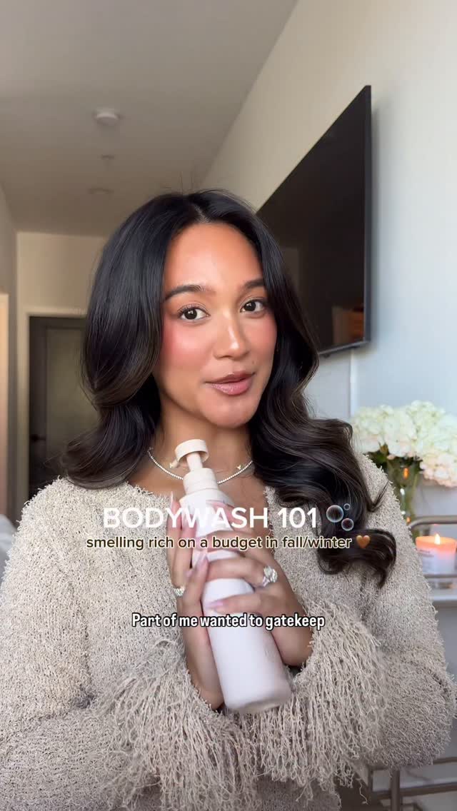 Instagram post by @camellalacompte for Athena Club. Caption reads: my current favorite body wash 🛁🫧 @athenaclub....