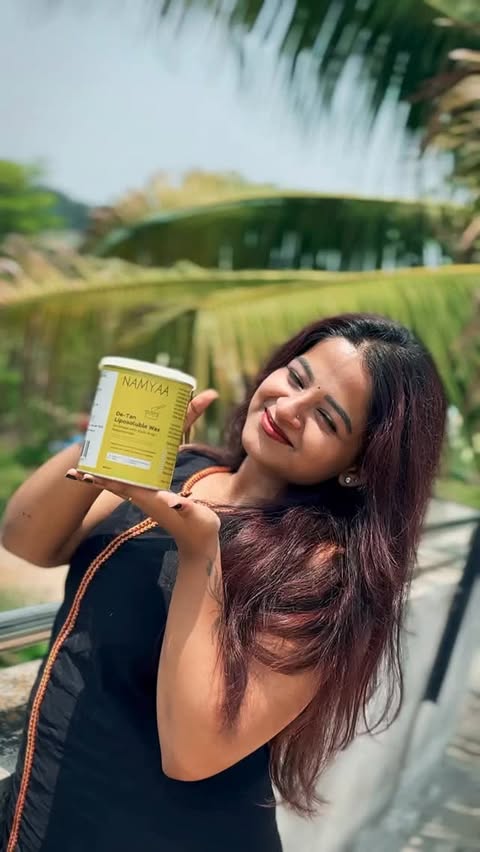 Instagram post by @athiraarun._ for Namyaa. Caption reads: [...] tan Comment link to get yours 💛....