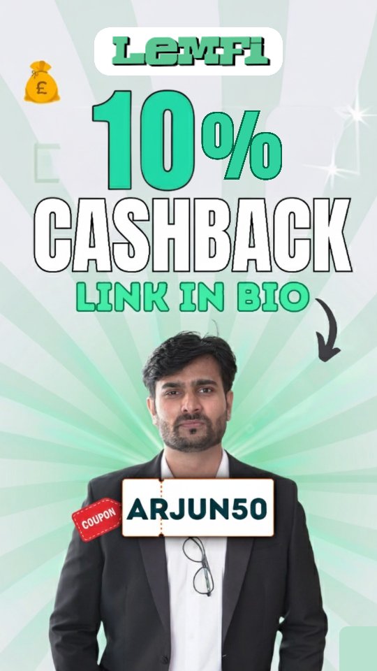 Instagram post by @thatarjunsharma for LemFi. Caption reads: 📩 Comment “LEMFI” and I’ll DM you the download....